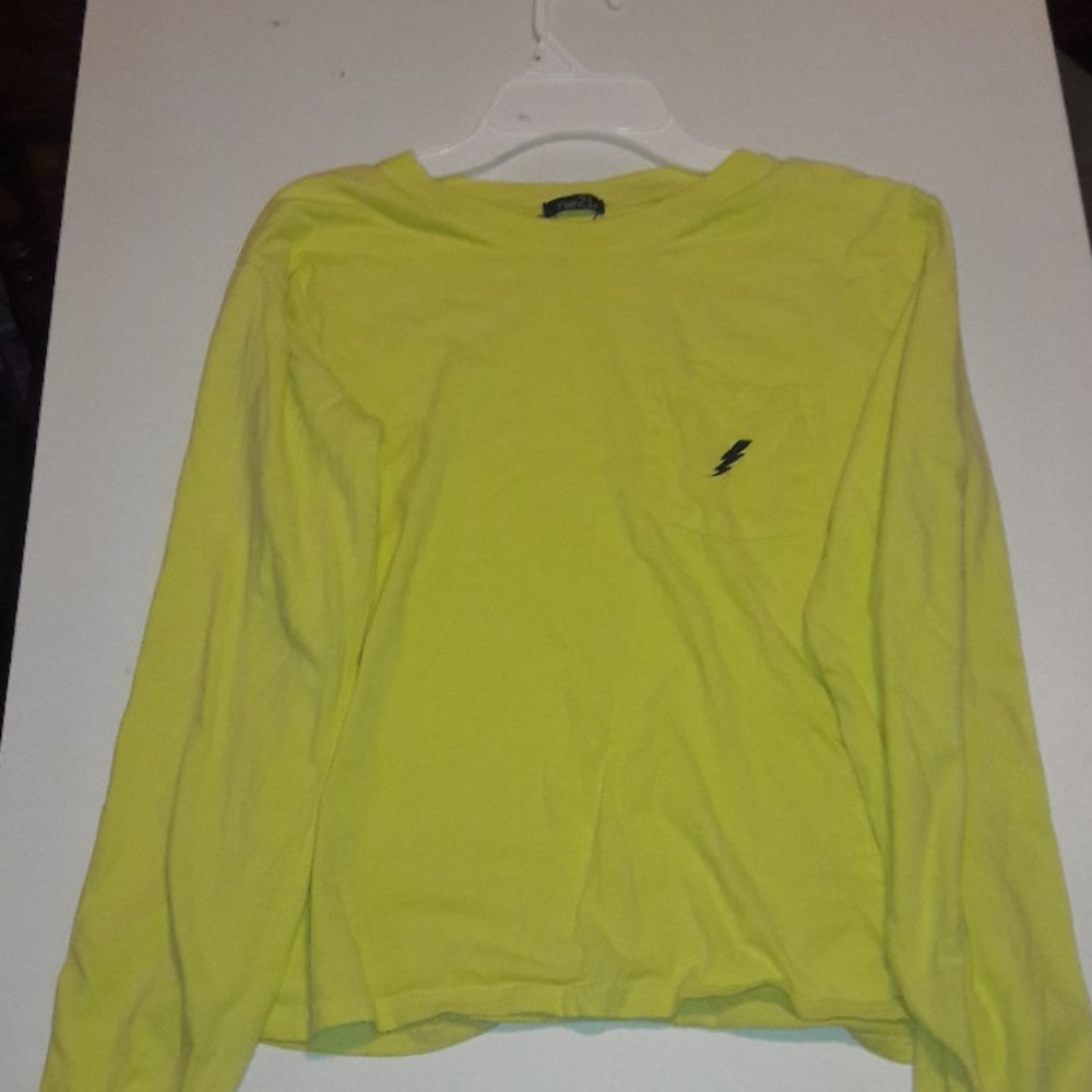I'm selling a long sleeve yellow crop shirt